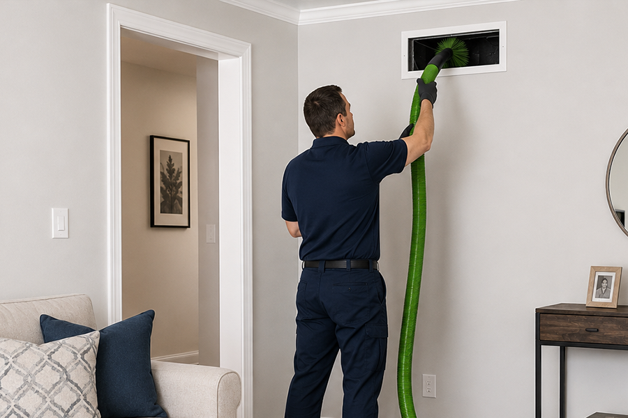 Residential air duct cleaning service